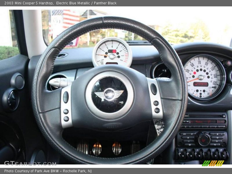 Electric Blue Metallic / Panther Black 2003 Mini Cooper S Hardtop