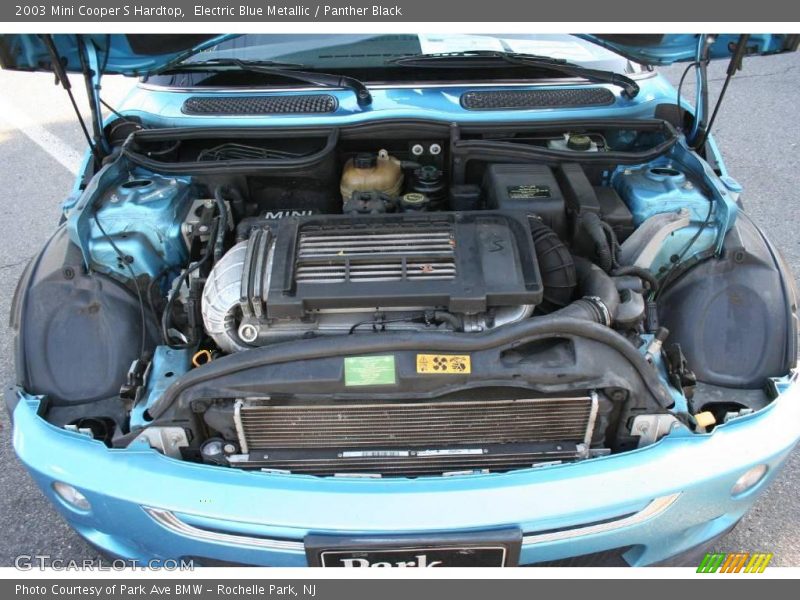 Electric Blue Metallic / Panther Black 2003 Mini Cooper S Hardtop