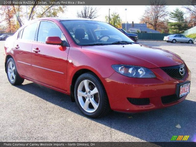 Velocity Red Mica / Black 2005 Mazda MAZDA3 i Sedan