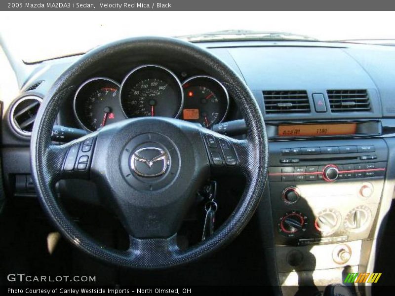 Velocity Red Mica / Black 2005 Mazda MAZDA3 i Sedan