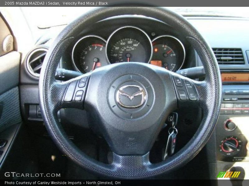 Velocity Red Mica / Black 2005 Mazda MAZDA3 i Sedan