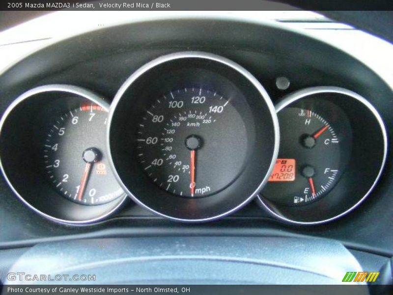 Velocity Red Mica / Black 2005 Mazda MAZDA3 i Sedan
