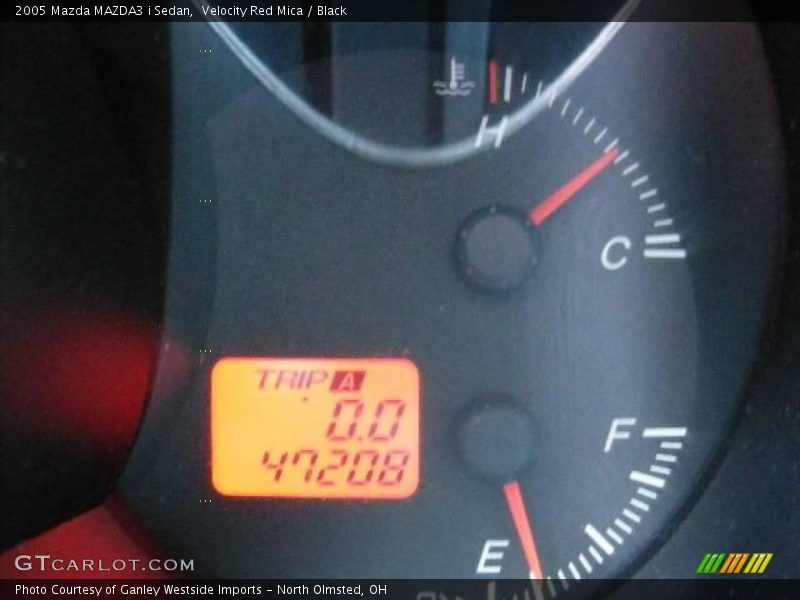 Velocity Red Mica / Black 2005 Mazda MAZDA3 i Sedan