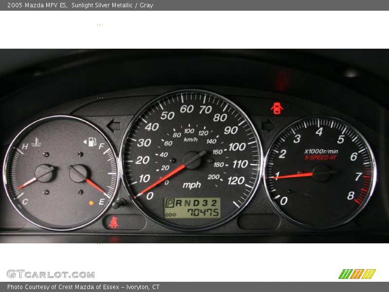 Sunlight Silver Metallic / Gray 2005 Mazda MPV ES