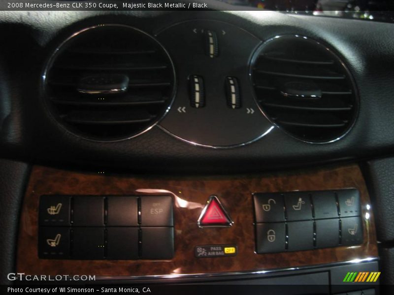 Majestic Black Metallic / Black 2008 Mercedes-Benz CLK 350 Coupe