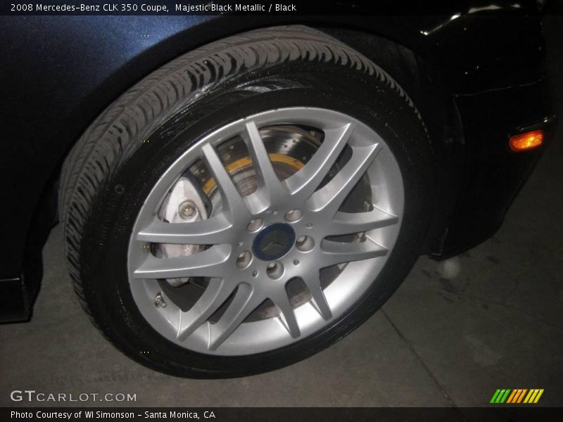 Majestic Black Metallic / Black 2008 Mercedes-Benz CLK 350 Coupe