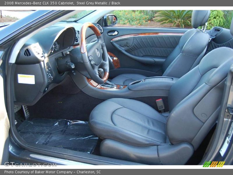 Steel Grey Metallic / Black 2008 Mercedes-Benz CLK 350 Cabriolet