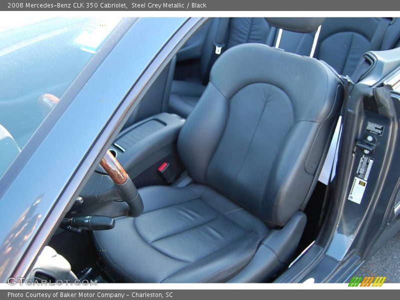 Steel Grey Metallic / Black 2008 Mercedes-Benz CLK 350 Cabriolet