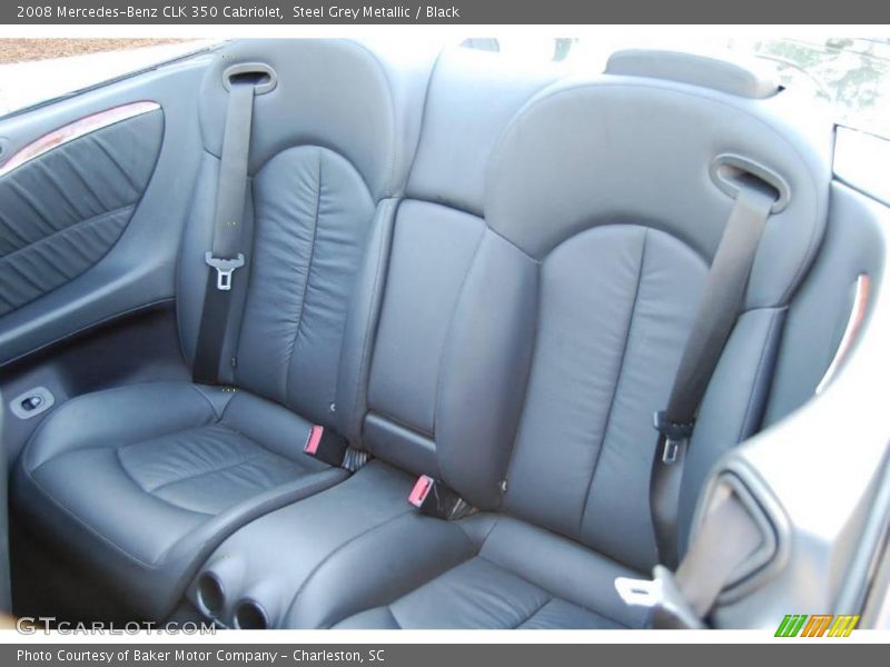 Steel Grey Metallic / Black 2008 Mercedes-Benz CLK 350 Cabriolet