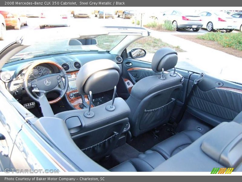 Steel Grey Metallic / Black 2008 Mercedes-Benz CLK 350 Cabriolet