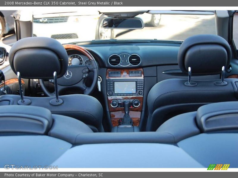 Steel Grey Metallic / Black 2008 Mercedes-Benz CLK 350 Cabriolet