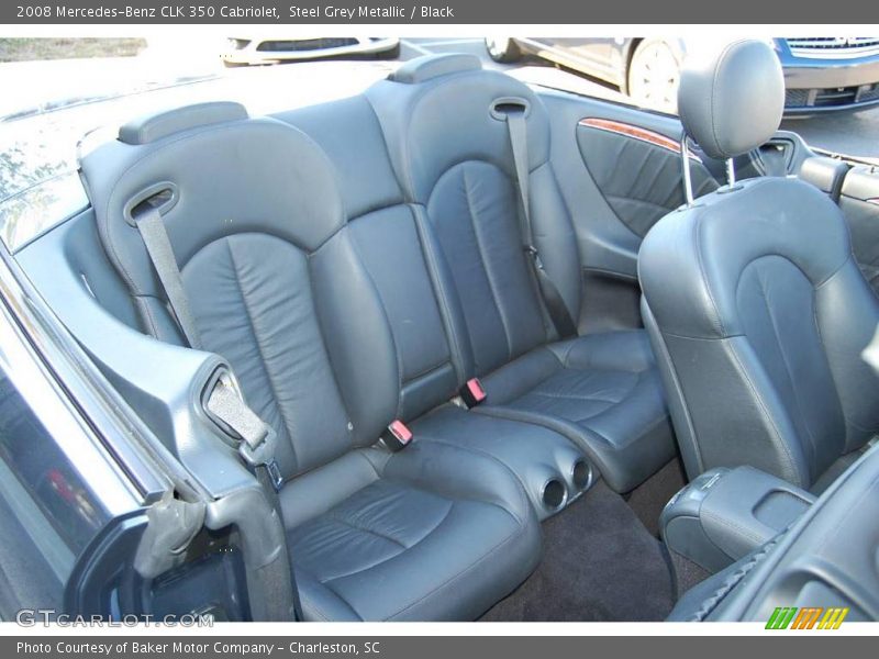 Steel Grey Metallic / Black 2008 Mercedes-Benz CLK 350 Cabriolet