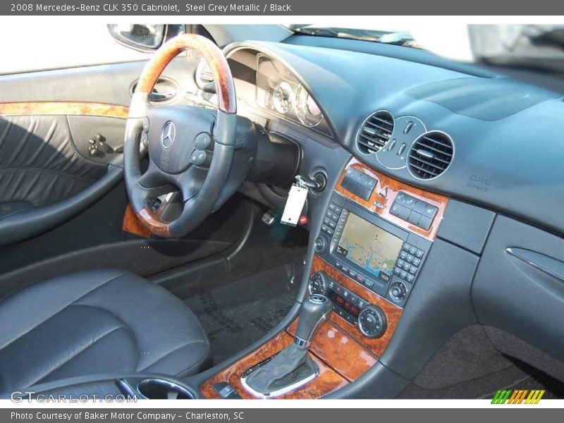 Steel Grey Metallic / Black 2008 Mercedes-Benz CLK 350 Cabriolet