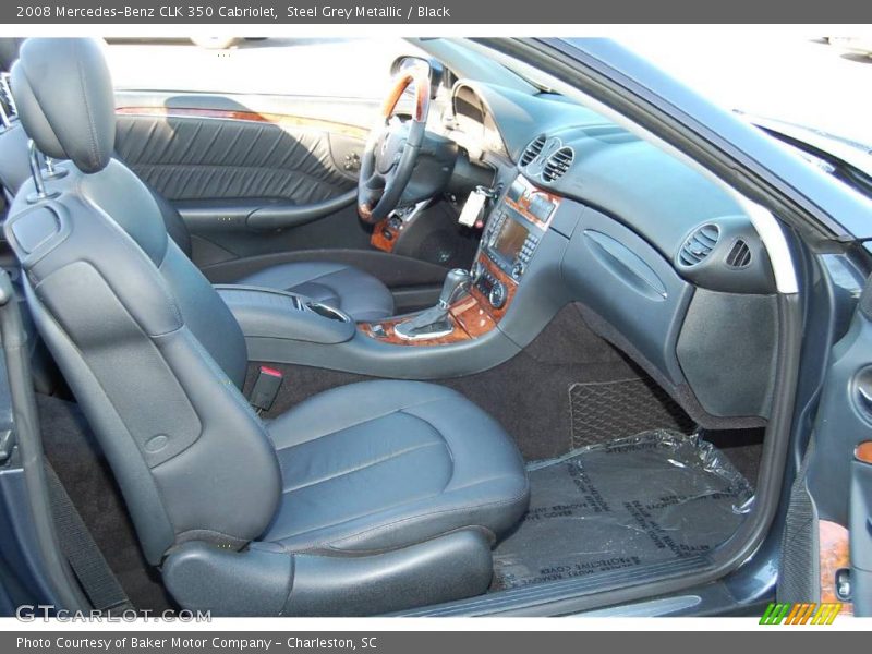 Steel Grey Metallic / Black 2008 Mercedes-Benz CLK 350 Cabriolet