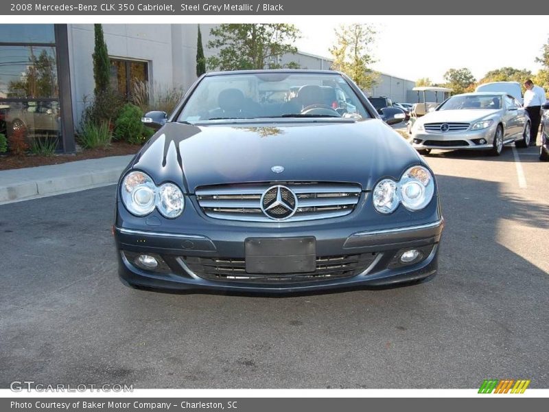 Steel Grey Metallic / Black 2008 Mercedes-Benz CLK 350 Cabriolet