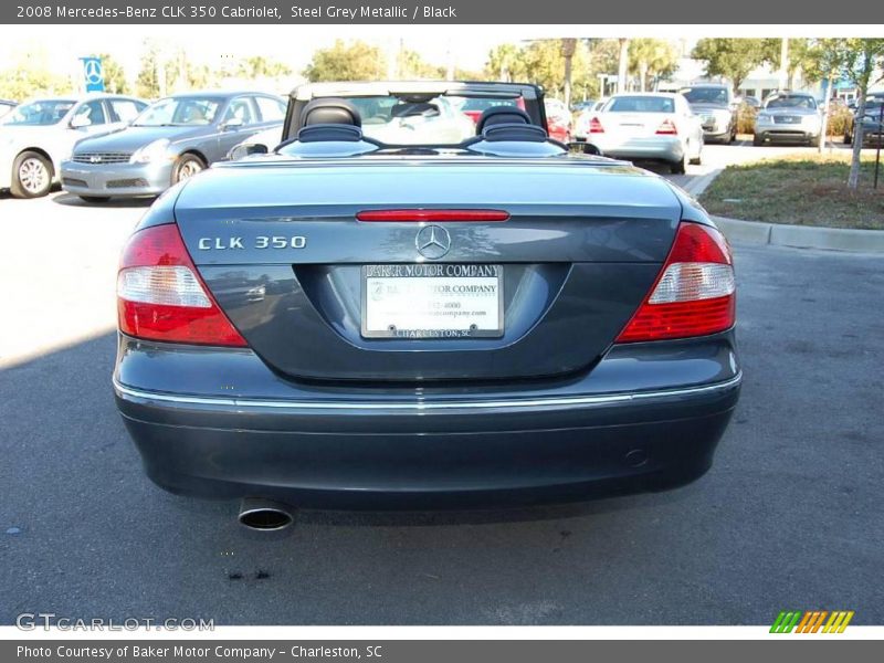 Steel Grey Metallic / Black 2008 Mercedes-Benz CLK 350 Cabriolet