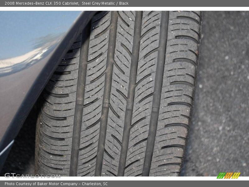 Steel Grey Metallic / Black 2008 Mercedes-Benz CLK 350 Cabriolet