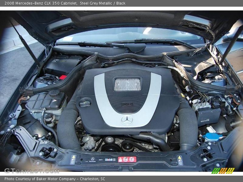 Steel Grey Metallic / Black 2008 Mercedes-Benz CLK 350 Cabriolet