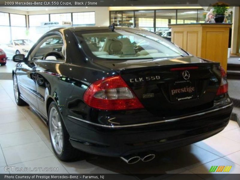 Black / Stone 2009 Mercedes-Benz CLK 550 Coupe