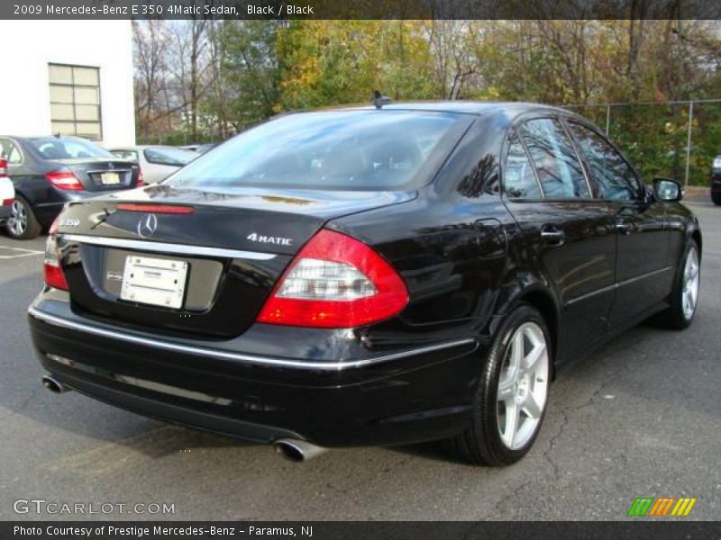 Black / Black 2009 Mercedes-Benz E 350 4Matic Sedan