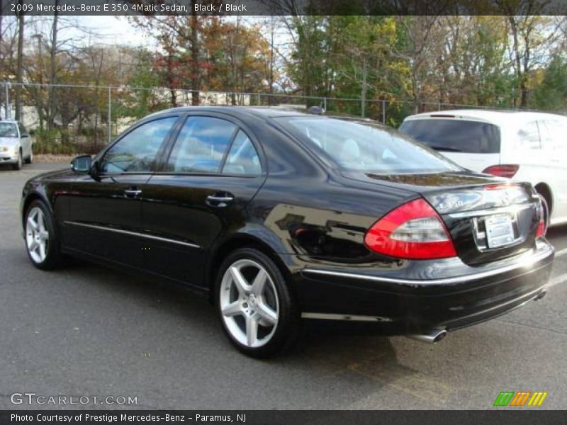 Black / Black 2009 Mercedes-Benz E 350 4Matic Sedan