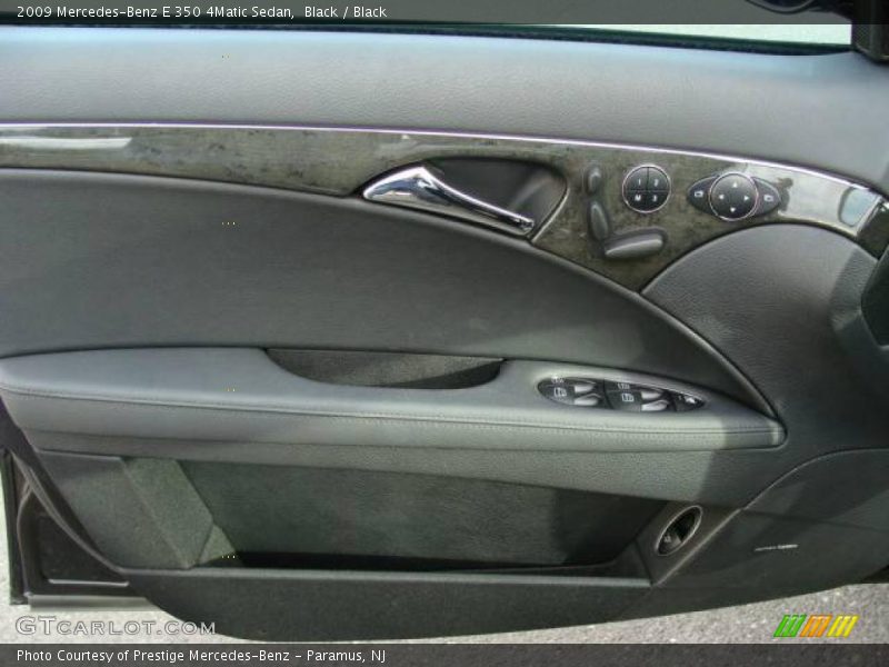 Black / Black 2009 Mercedes-Benz E 350 4Matic Sedan