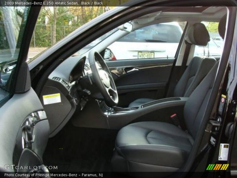Black / Black 2009 Mercedes-Benz E 350 4Matic Sedan