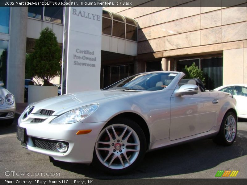 Iridium Silver Metallic / Black 2009 Mercedes-Benz SLK 300 Roadster