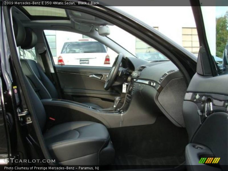 Black / Black 2009 Mercedes-Benz E 350 4Matic Sedan