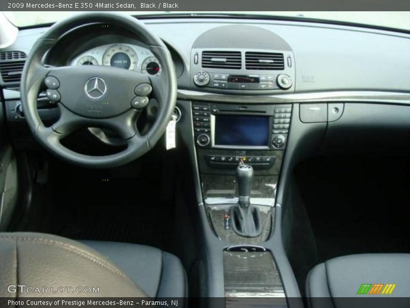 Black / Black 2009 Mercedes-Benz E 350 4Matic Sedan