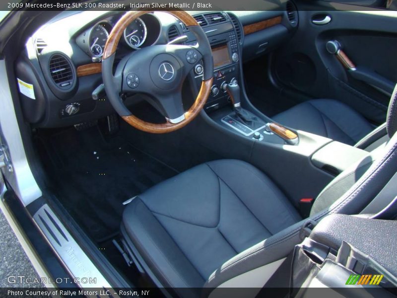 Iridium Silver Metallic / Black 2009 Mercedes-Benz SLK 300 Roadster