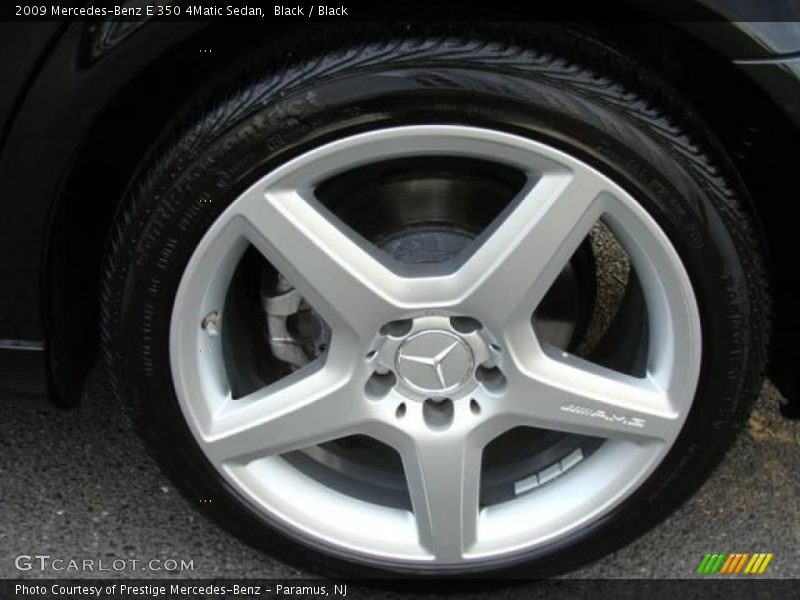 Black / Black 2009 Mercedes-Benz E 350 4Matic Sedan