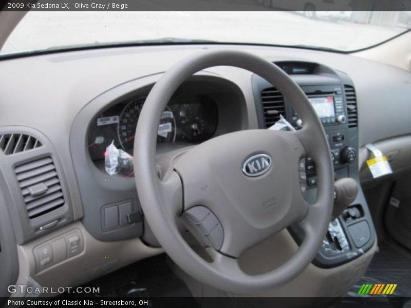 Olive Gray / Beige 2009 Kia Sedona LX