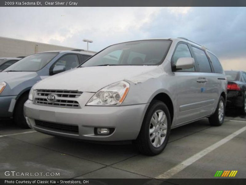 Clear Silver / Gray 2009 Kia Sedona EX