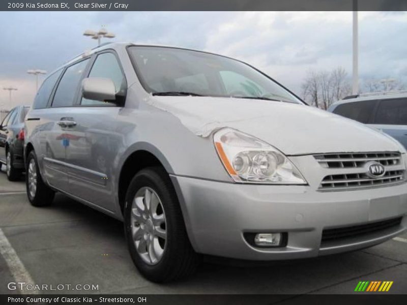 Clear Silver / Gray 2009 Kia Sedona EX