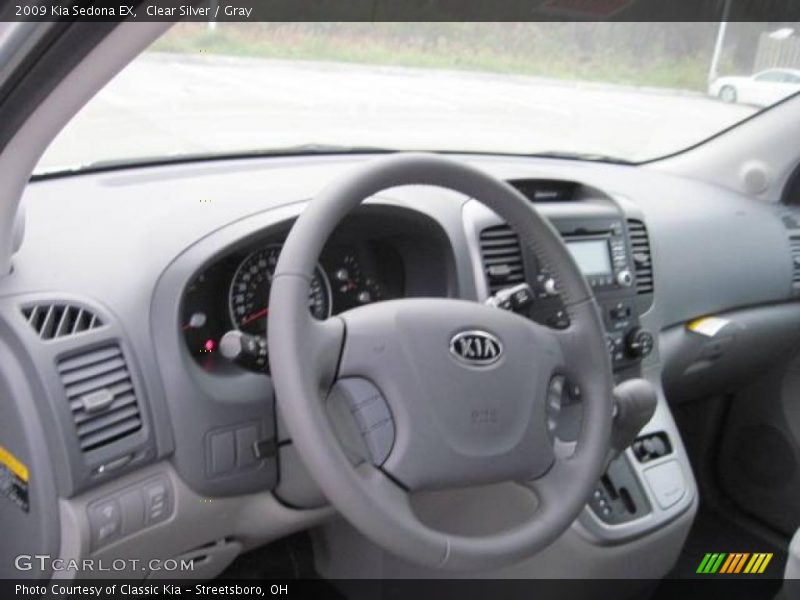 Clear Silver / Gray 2009 Kia Sedona EX