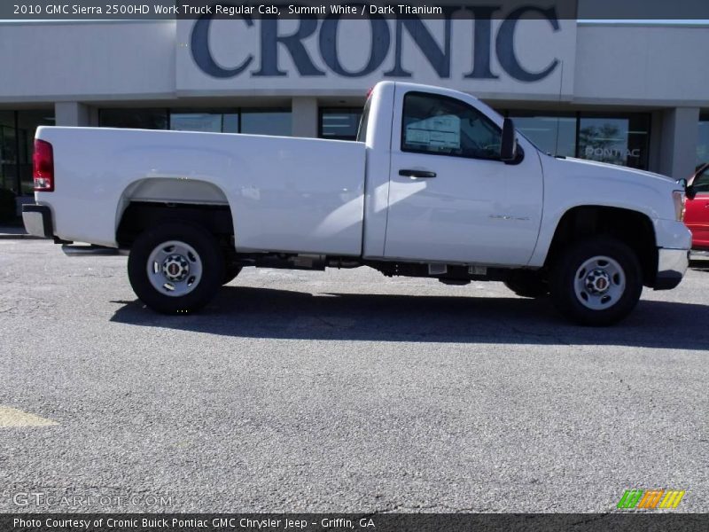 Summit White / Dark Titanium 2010 GMC Sierra 2500HD Work Truck Regular Cab