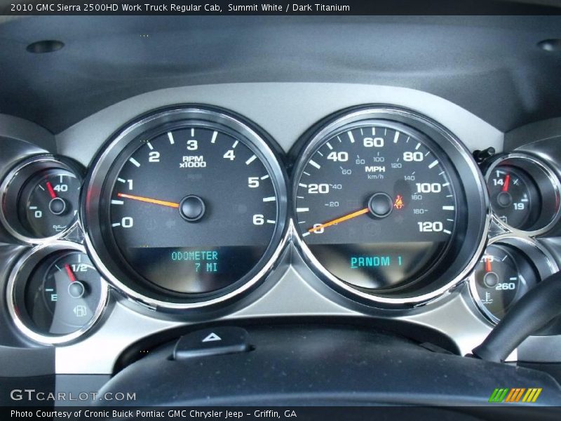 Summit White / Dark Titanium 2010 GMC Sierra 2500HD Work Truck Regular Cab