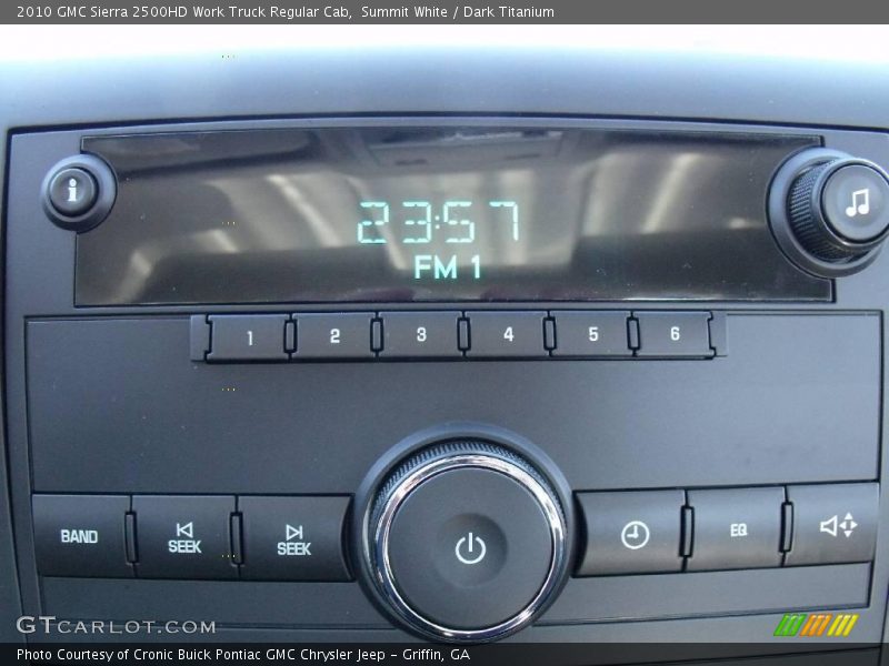 Summit White / Dark Titanium 2010 GMC Sierra 2500HD Work Truck Regular Cab