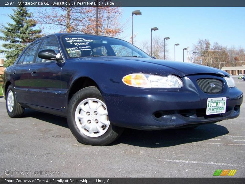 Dynastic Blue Pearl Metallic / Beige 1997 Hyundai Sonata GL