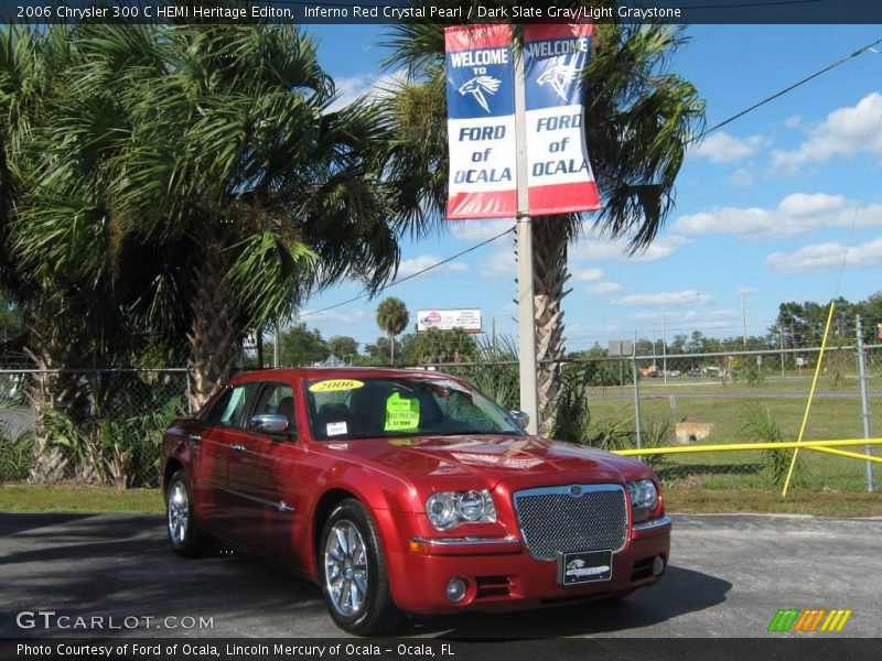 Inferno Red Crystal Pearl / Dark Slate Gray/Light Graystone 2006 Chrysler 300 C HEMI Heritage Editon