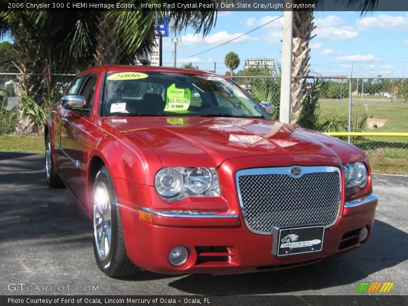 Inferno Red Crystal Pearl / Dark Slate Gray/Light Graystone 2006 Chrysler 300 C HEMI Heritage Editon