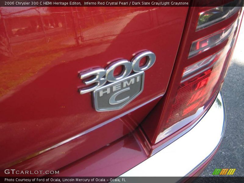Inferno Red Crystal Pearl / Dark Slate Gray/Light Graystone 2006 Chrysler 300 C HEMI Heritage Editon