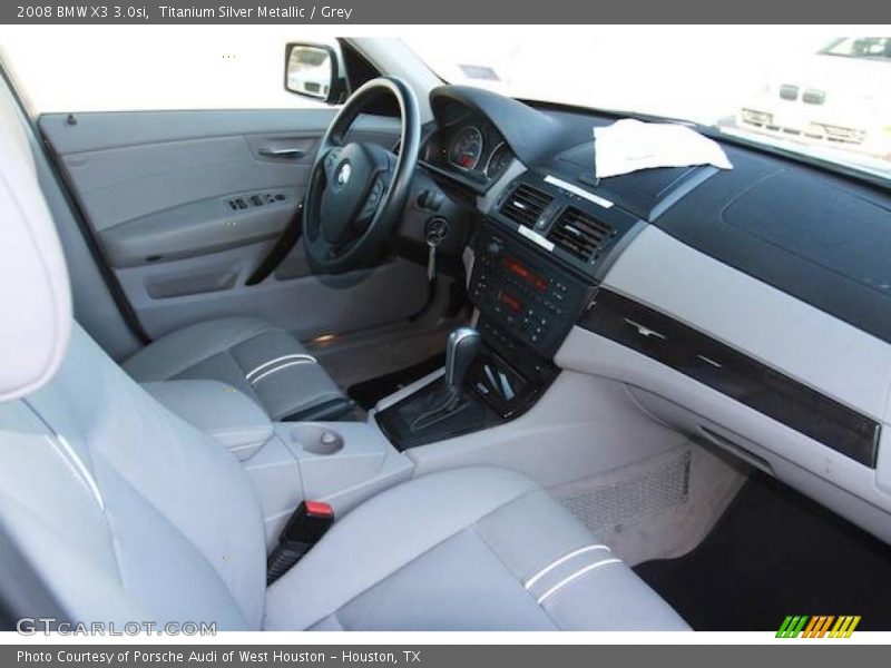 Titanium Silver Metallic / Grey 2008 BMW X3 3.0si