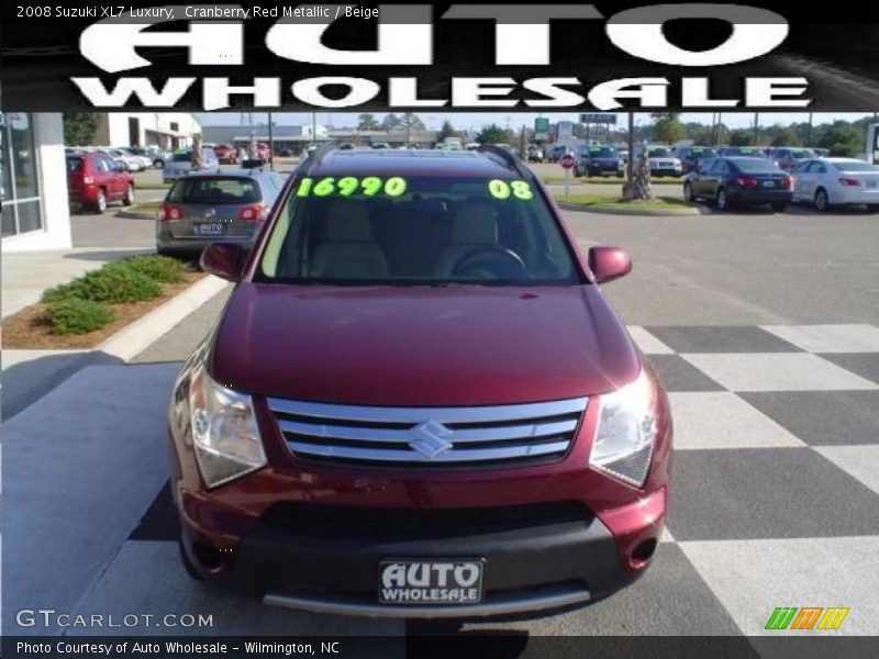 Cranberry Red Metallic / Beige 2008 Suzuki XL7 Luxury