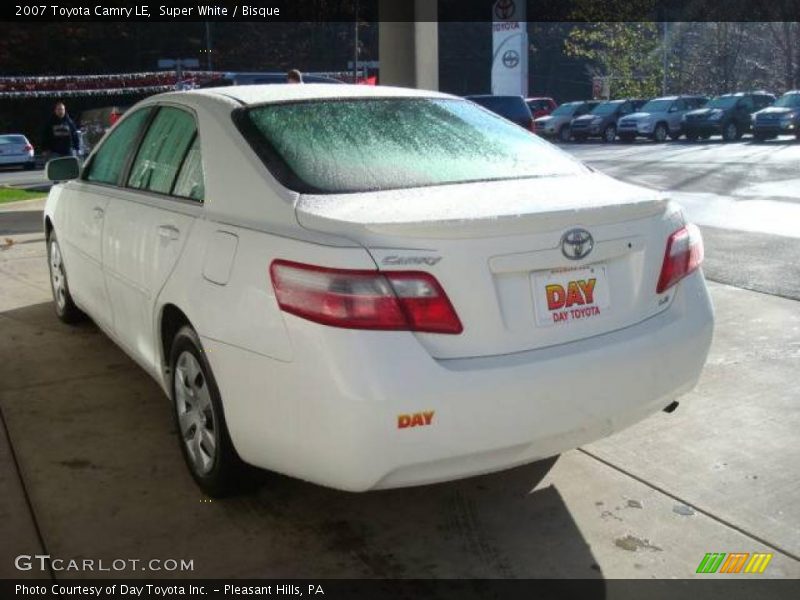 Super White / Bisque 2007 Toyota Camry LE