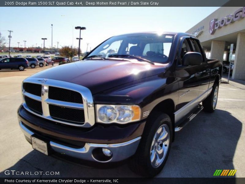 Deep Molten Red Pearl / Dark Slate Gray 2005 Dodge Ram 1500 SLT Quad Cab 4x4