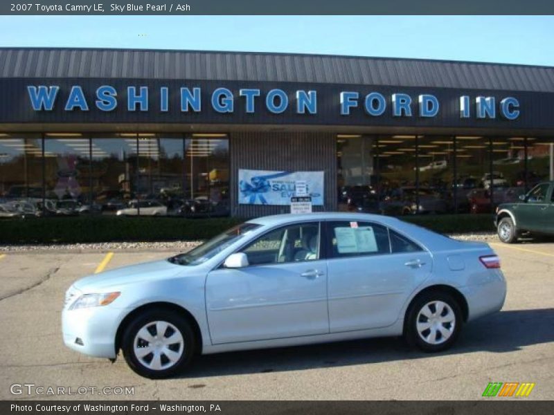 Sky Blue Pearl / Ash 2007 Toyota Camry LE
