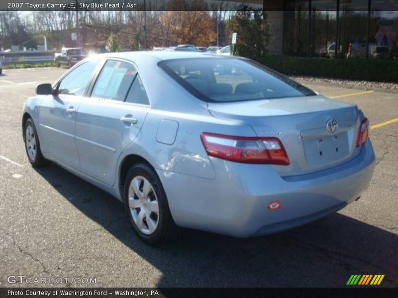 Sky Blue Pearl / Ash 2007 Toyota Camry LE