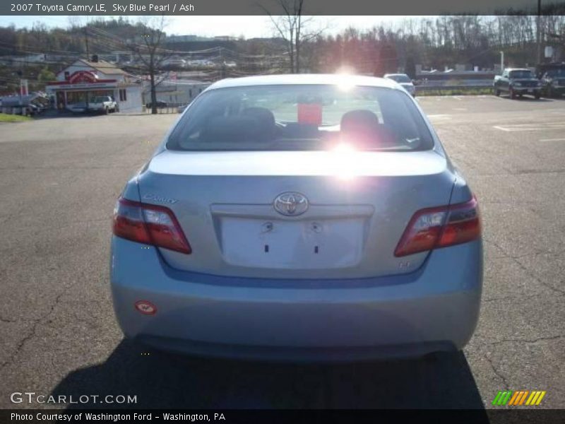 Sky Blue Pearl / Ash 2007 Toyota Camry LE